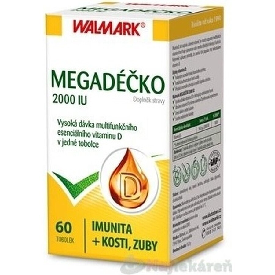 WALMARK Megadose 2000 UI 1×60 cps, vitamine D