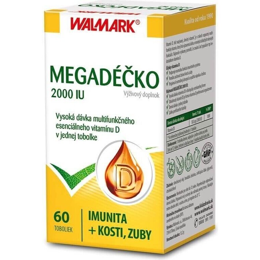 WALMARK Megadose 2000 UI 1×60 cps, vitamine D