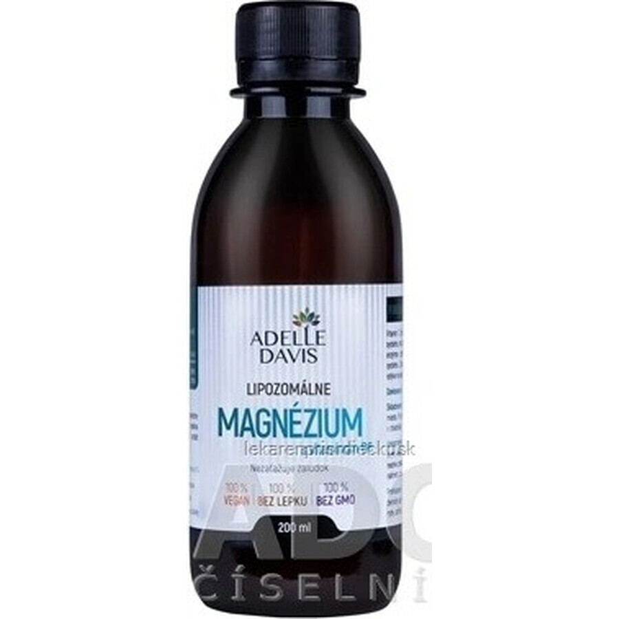 Adelle Davis liposomaal magnesium met vitamine B6 1×200 ml, magnesium