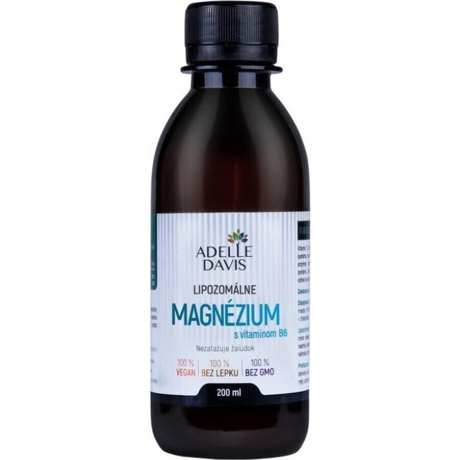 Adelle Davis liposomaal magnesium met vitamine B6 1×200 ml, magnesium