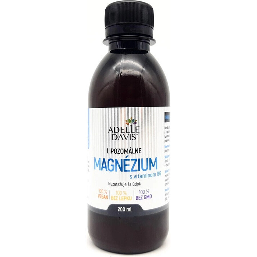 Adelle Davis liposomaal magnesium met vitamine B6 1×200 ml, magnesium