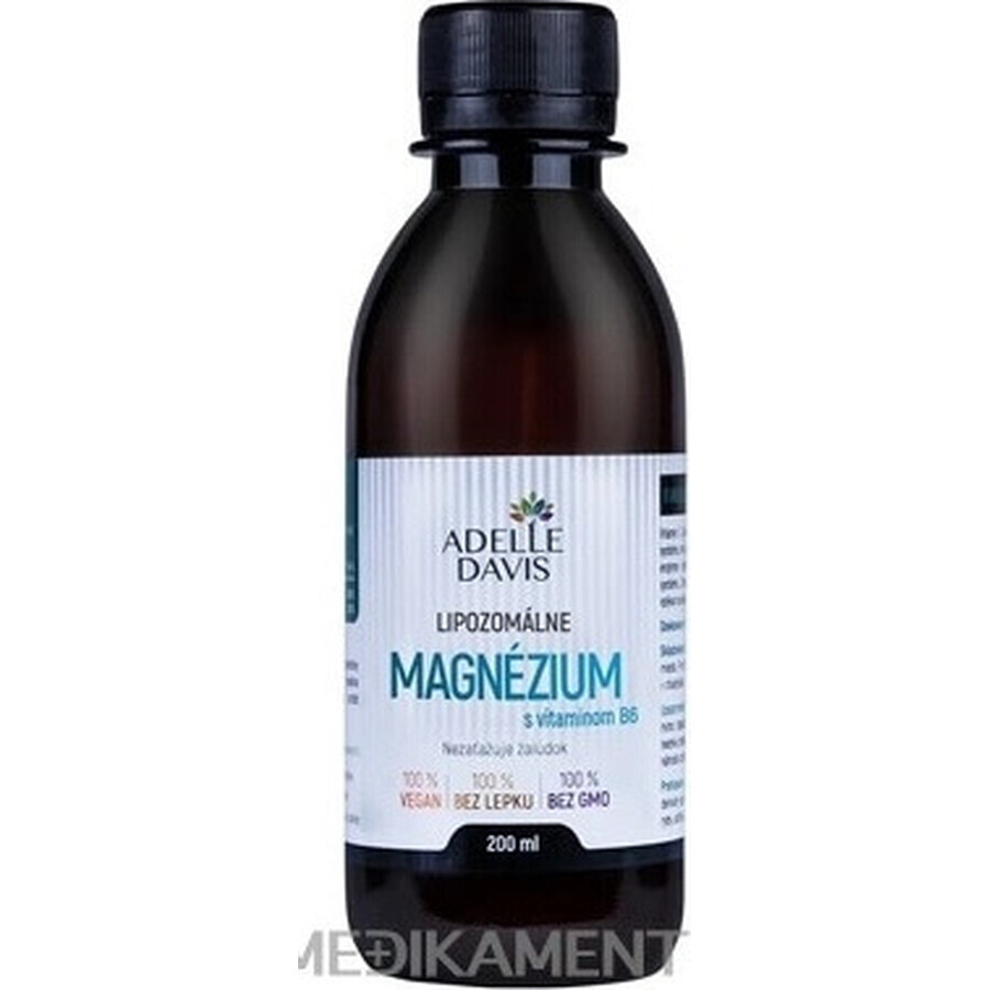 Adelle Davis liposomaal magnesium met vitamine B6 1×200 ml, magnesium