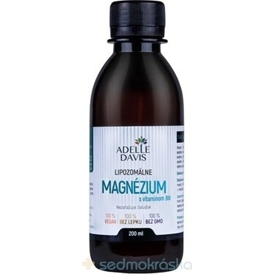 Adelle Davis liposomaal magnesium met vitamine B6 1×200 ml, magnesium