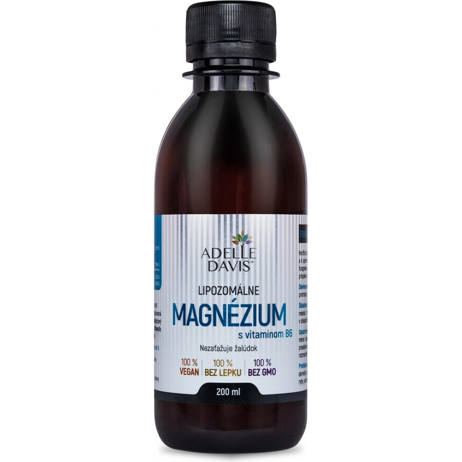 Adelle Davis liposomaal magnesium met vitamine B6 1×200 ml, magnesium