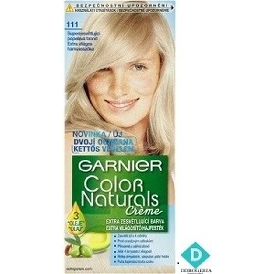 Garnier Color Naturals Trwała farba do włosów 111 Superrozjaśniający popielaty blond 1×1 sztuka, farba do włosów: ceny i cechy
