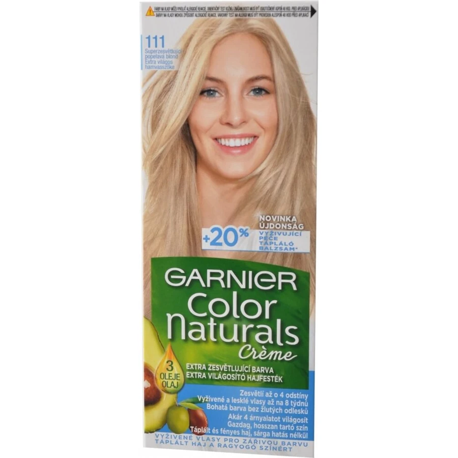 Garnier Color Naturals Trwała farba do włosów 111 Superrozjaśniający popielaty blond 1×1 sztuka, farba do włosów: ceny i cechy
