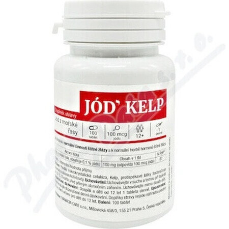 RED HEALTH CARE JODINE KELP 1×100 tbl, jodium