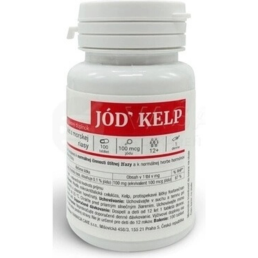 RED HEALTH CARE JODINE KELP 1×100 tbl, jodium