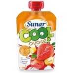 Sunar COOL Fruit Banane, Erdbeeren, Äpfel 1×120 g, Banane, Erdbeeren, Äpfel, 12m+