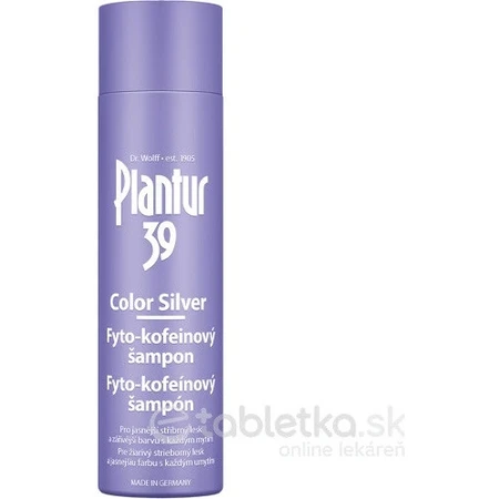 Plantur 39 Color Silver Phyto-caffeine shampoo 1×250 ml, shampoo with caffeine