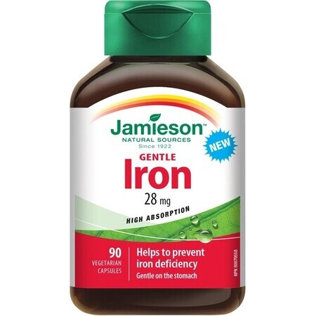 JAMIESON GENTLE IRON COMPLEX 1×90 cps, voedingssupplement