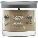 Yankee Candle Signature Small Amber & Sandelhout Kaars 1×122 g, geurkaars