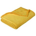 Couverture pour enfants KORALL MICRO 100x150 6014/005 jaune 1×1 pc, couverture pour bébés