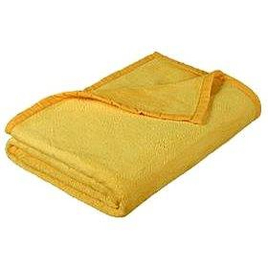 Couverture pour enfants KORALL MICRO 100x150 6014/005 jaune 1×1 pc, couverture pour bébés