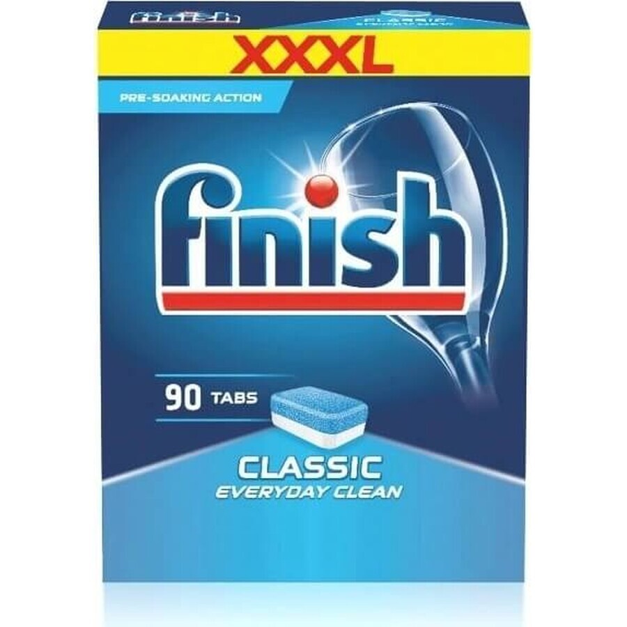 Finish tabs Classic Regular 1×90 buc, tablete de spălat vase