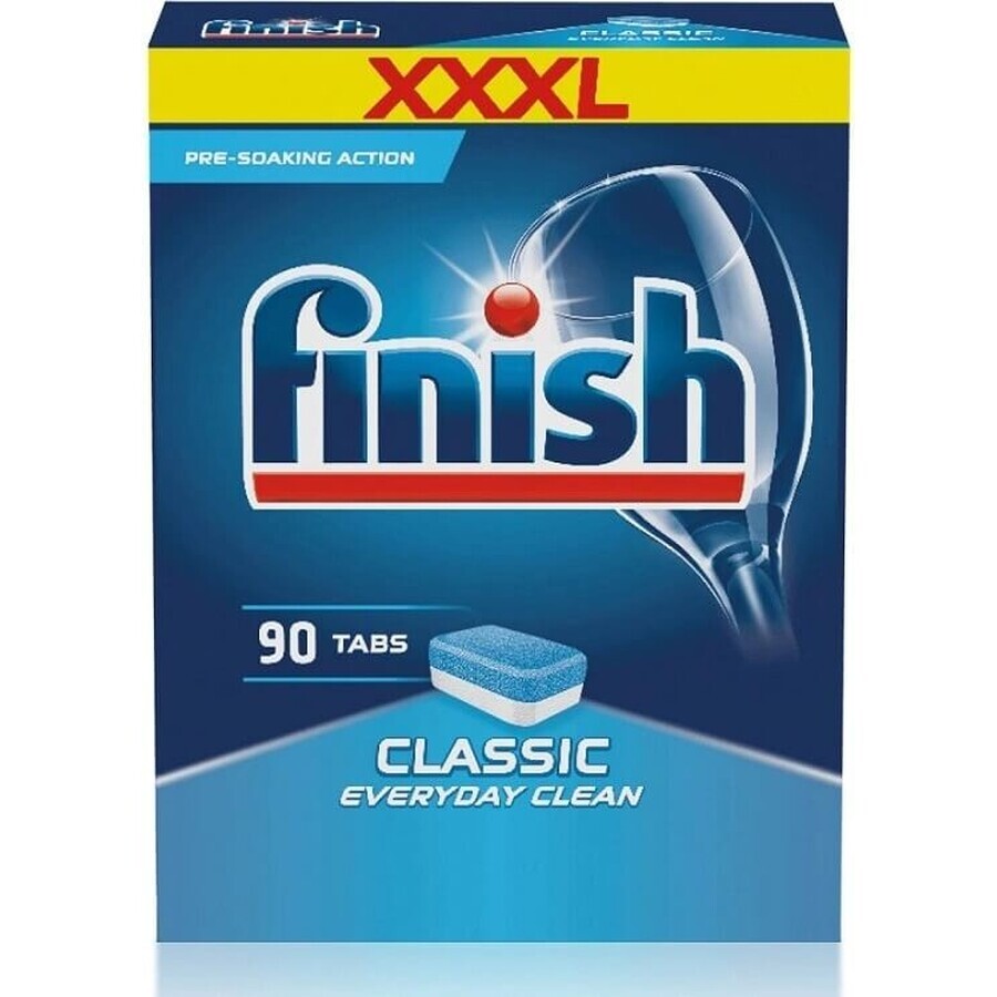 Finish tabs Classic Regular 1×90 buc, tablete de spălat vase