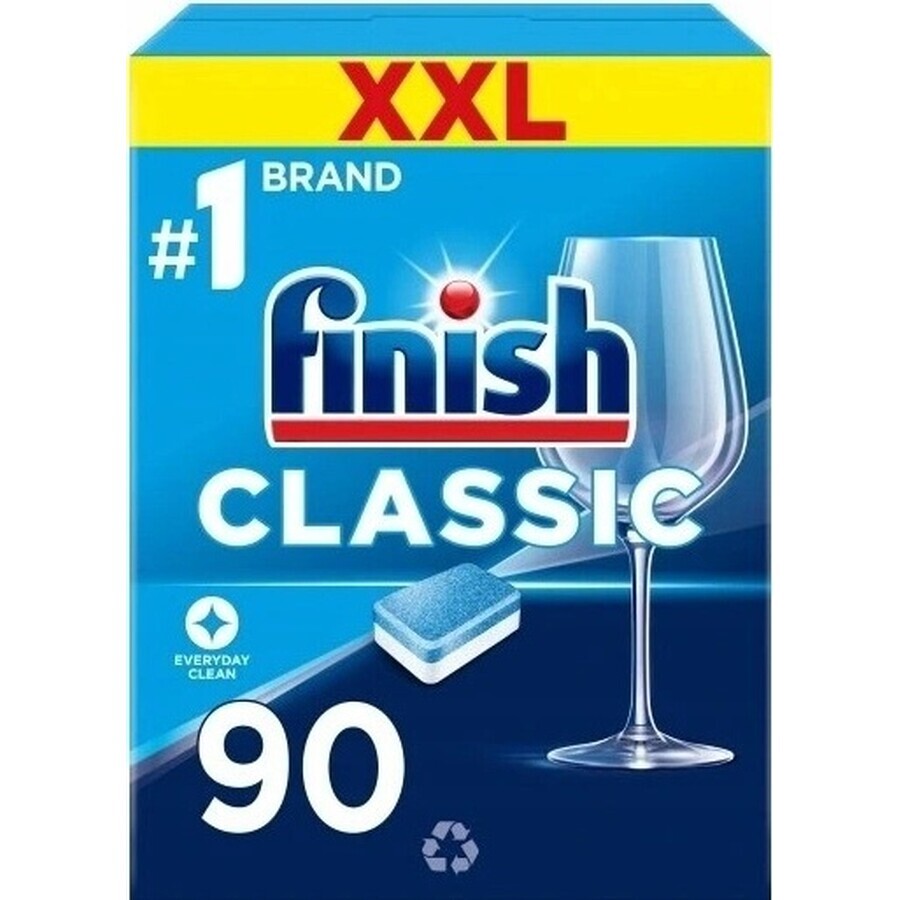 Finish tabs Classic Regular 1×90 buc, tablete de spălat vase