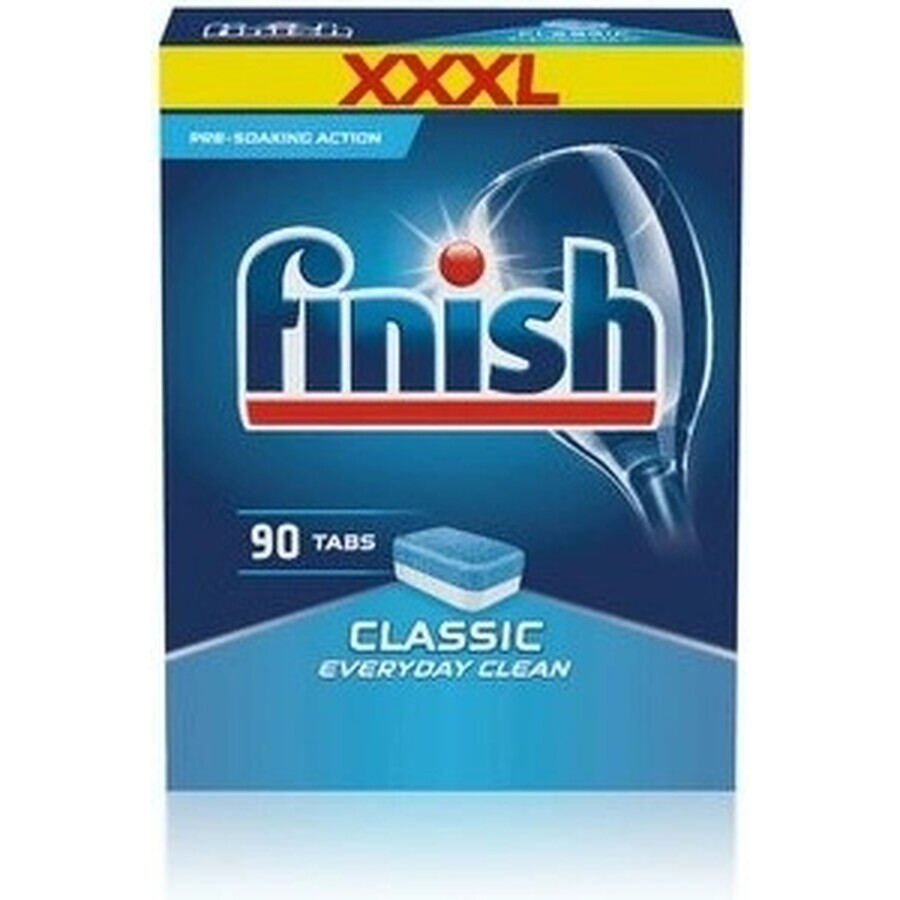 Finish tabs Classic Regular 1×90 buc, tablete de spălat vase