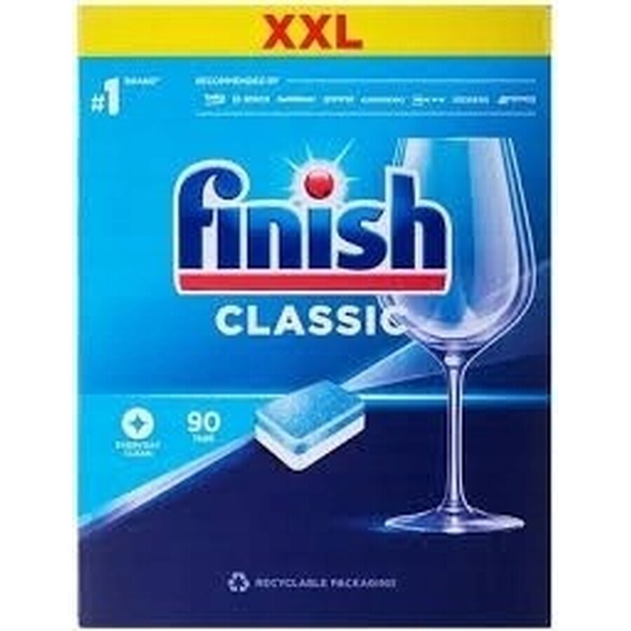 Finish tabs Classic Regular 1×90 buc, tablete de spălat vase