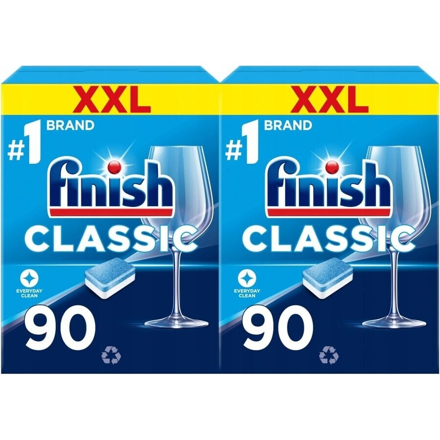 Finish tabs Classic Regular 1×90 buc, tablete de spălat vase