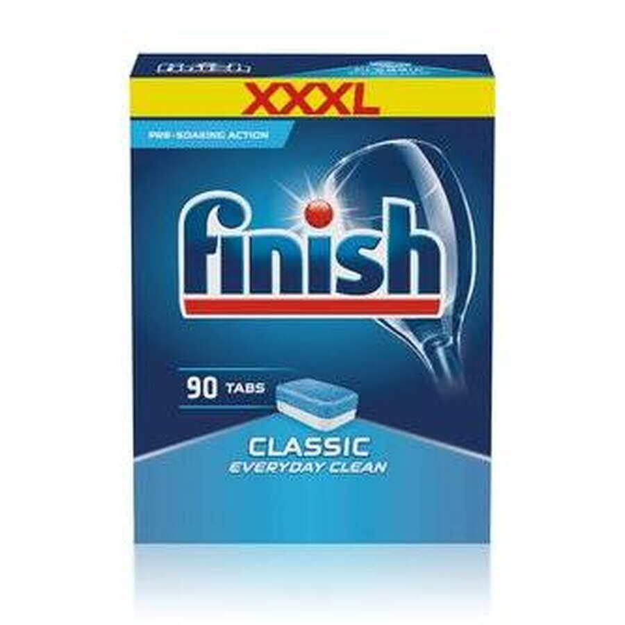 Finish tabs Classic Regular 1×90 buc, tablete de spălat vase