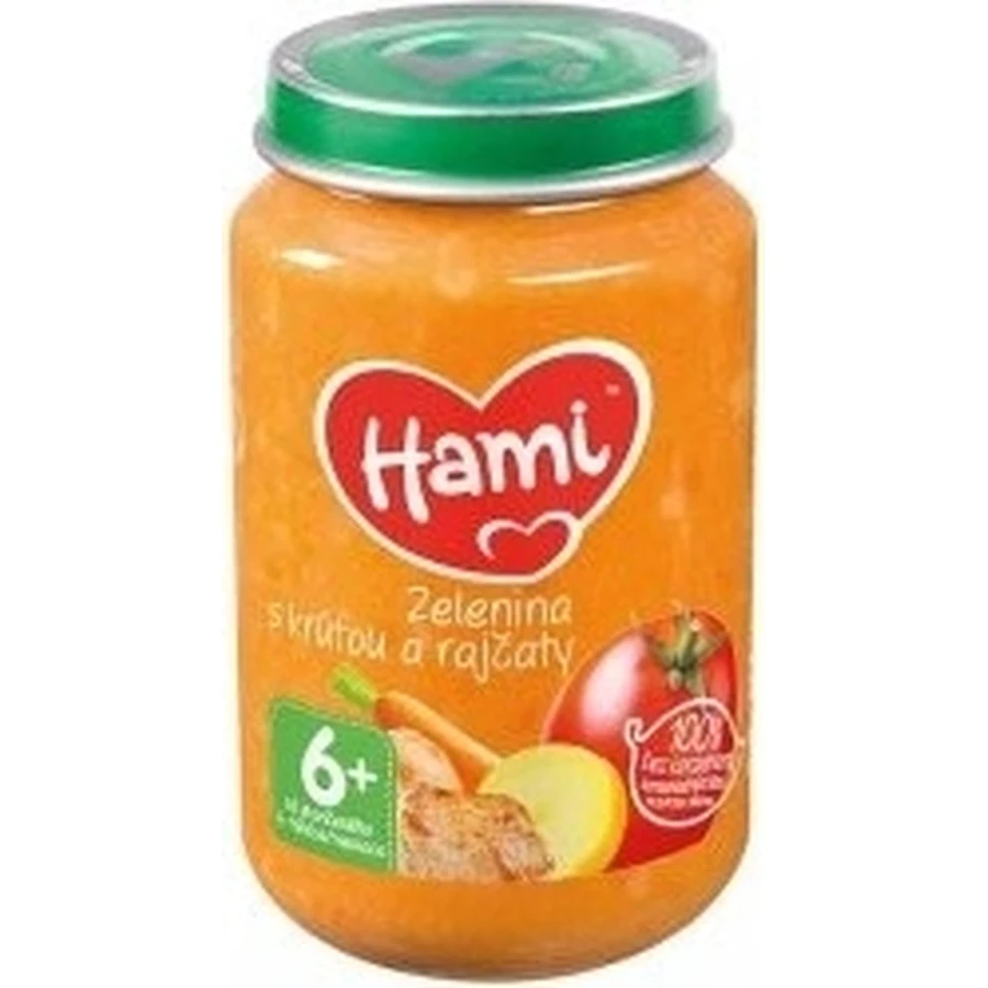 HAMI JED.ZED.ZEL.+MORN.+RAJC. 1×200 g, vlees-groente voorgerecht