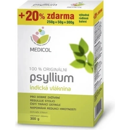Asp Psyllium 1×300 g, oplosbare natuurlijke vezels