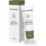 SANTADERM CREAM UREA 30% EN OLIJFOLIE crème met ureum en olijfolie 1x50 ml