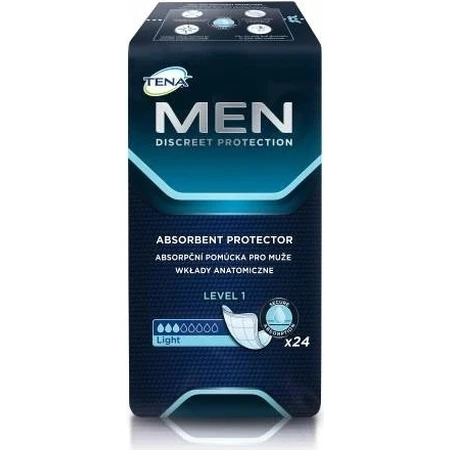 TENA Men Level 1 1×24 wkładki dla mężczyzn na nietrzymanie moczu: ceny i cechy