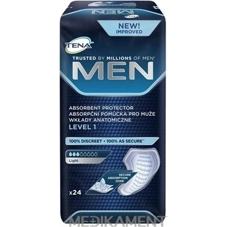 TENA Men Level 1 1×24 wkładki dla mężczyzn na nietrzymanie moczu: ceny i cechy