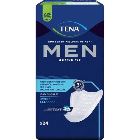 TENA Men Level 1 1×24 wkładki dla mężczyzn na nietrzymanie moczu: ceny i cechy