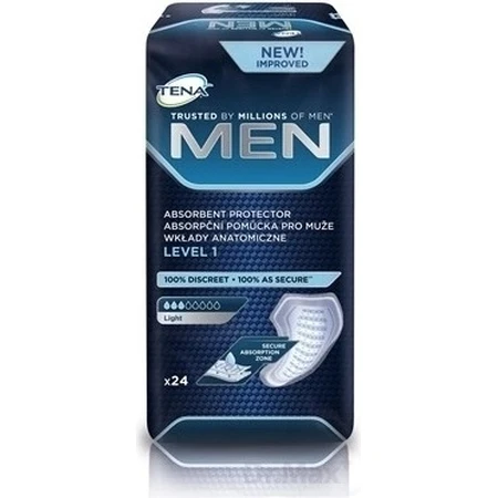 TENA Men Level 1 1×24 wkładki dla mężczyzn na nietrzymanie moczu: ceny i cechy