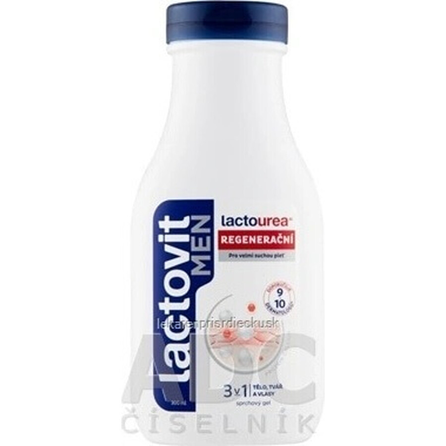 Lactovit MEN Lactourea 3in1 Regenererende Douchegel 1x300 ml