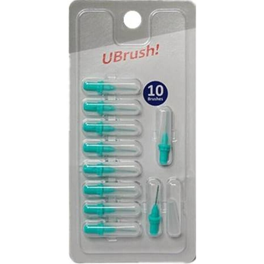 UBrush - cepillo interdental - 0,9 mm verde 1×10 piezas