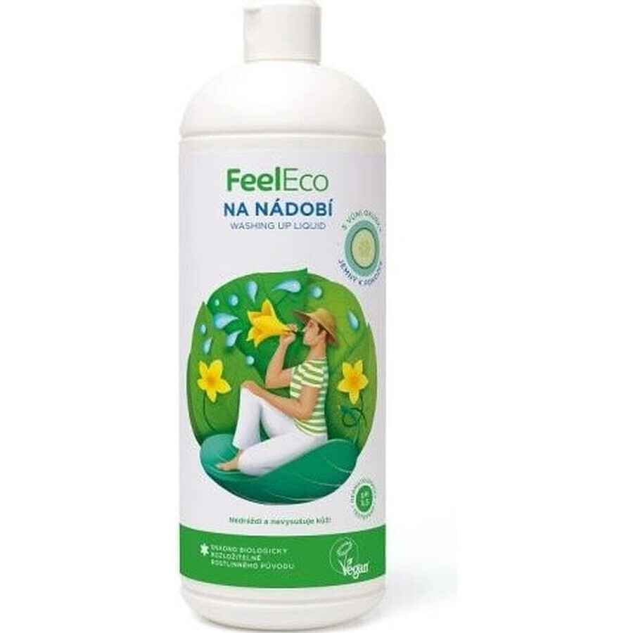 Feel Eco Afwasmiddel Komkommer 1×1000 ml, afwasmiddel