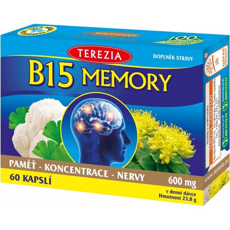 TEREZIA B15 MEMORY 1×60 cps, voedingssupplement