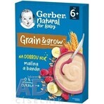 Gerber Natural Milk Porridge Weizen-Hafer 1×220 g, Himbeere und Banane (ab 6 Monaten)