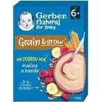 Gerber Natural Milk Porridge Weizen-Hafer 1×220 g, Himbeere und Banane (ab 6 Monaten)