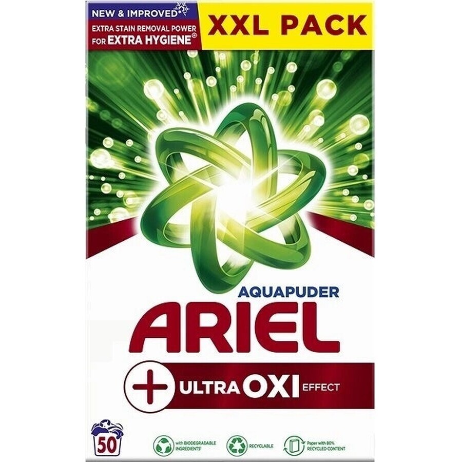 Ariel Pulver 2,75kg/50PD Ultra Oxi Effect 1×2,75kg Pulver