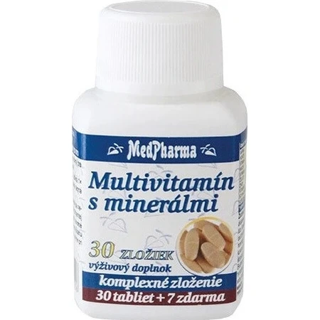 MedPharma MULTIVITAMIN MIT MINERALEN 30 ZUTATEN 1×37 tbl, Nahrungsergänzungsmittel
