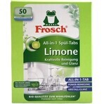 Frosch ECO Dishwasher tablets all in 1 Lemon 1×50 pcs, dishwasher tablets