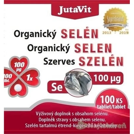 JutaVit Selenio orgánico 100 µg tbl 1x100 unid.