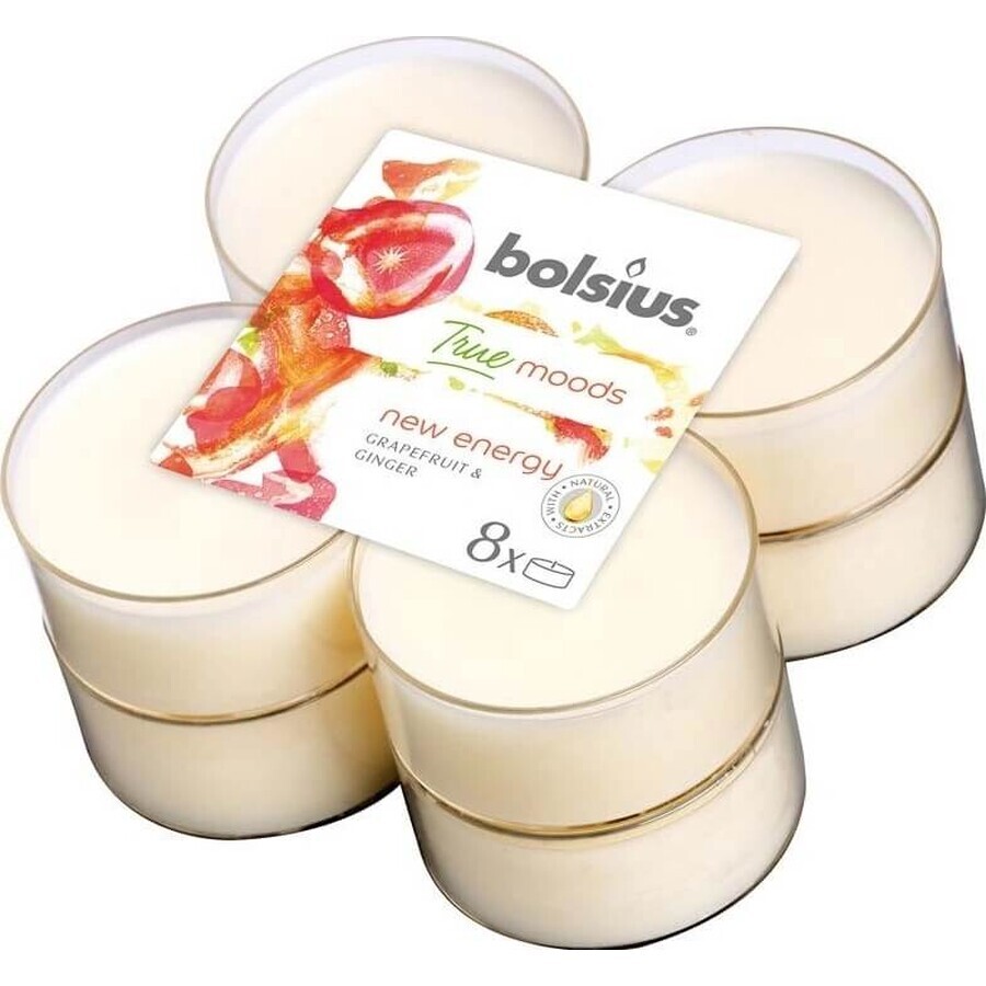 Bolsius Aromatic 2.0 Tea Maxi 8pcs New energy, scented candles 1×8 pcs, scented candles