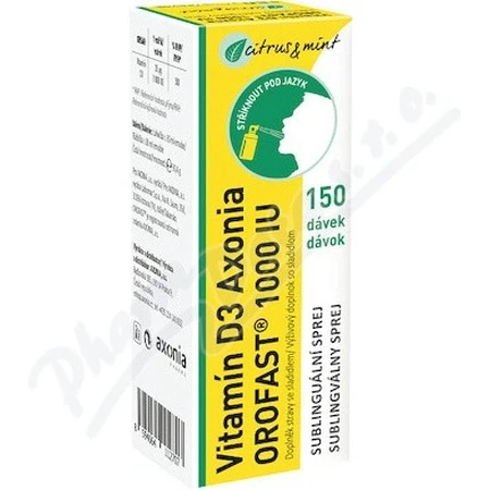 Vitamin D3 Axonia OROFAST OROFAST 1000 IU sublinguales Spray 150 Dosen 1x30 ml