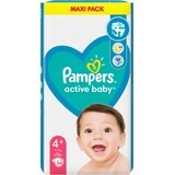 Pampers Active Baby MP S4+ 1×54 buc, mărimea S4+, scutece pentru copii