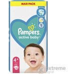 Pampers Active Baby Baby MP S4+ 1×54 pcs, taille S4+, couches pour bébés