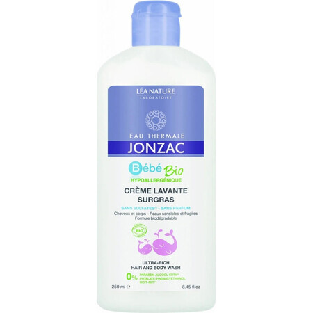 JONZAC Bébé Biologische Haar- en Lichaamswas 1×250 ml