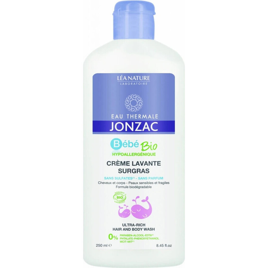 JONZAC Bébé Biologische Haar- en Lichaamswas 1×250 ml