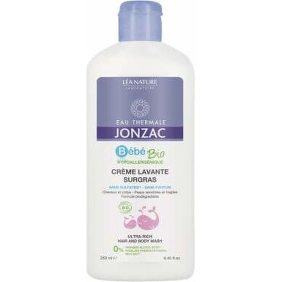 JONZAC Bébé Biologische Haar- en Lichaamswas 1×250 ml