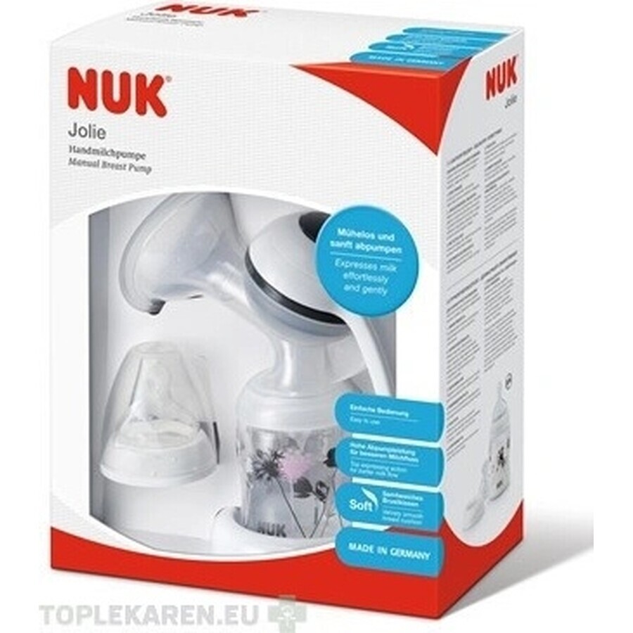 NUK JOLIE Handmilchpumpe 1×1 Set, Handmilchpumpe